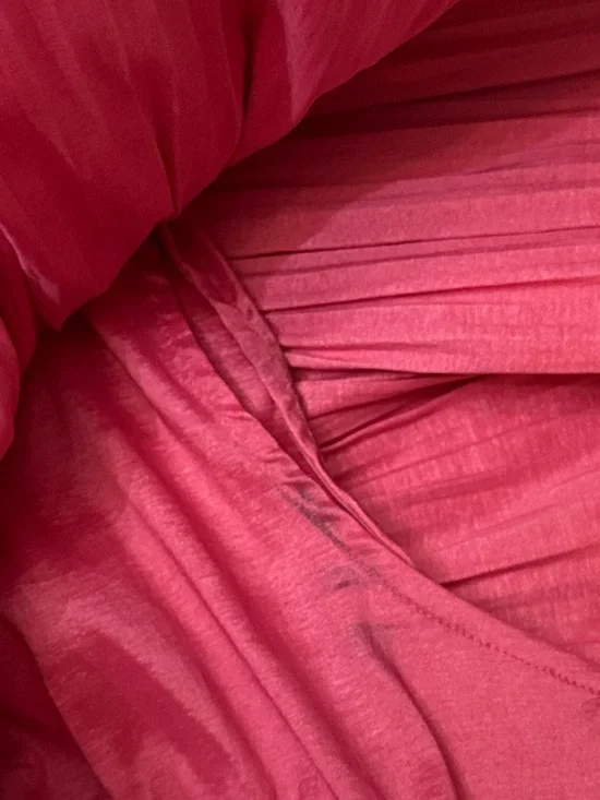 CeliaB Pink Prisma Ruffle Mini Dress Large barbiecore statement 38204 - Picture 7 of 11